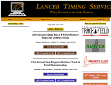 Tablet Screenshot of lancertiming.com